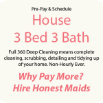 3 bed 3 bath home cleaning