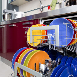 Open dishwasher